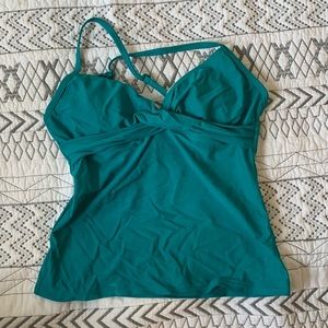 Teal Athleta tankini top